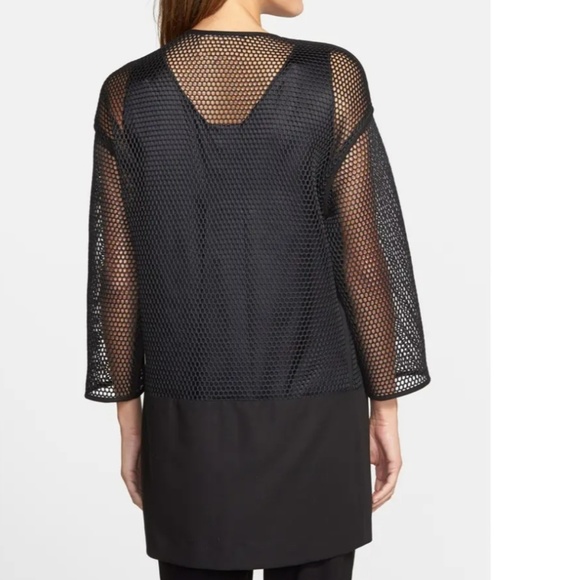 Lafayette Ursula Honeycomb Mesh Cardigan Topper - Picture 2 of 8